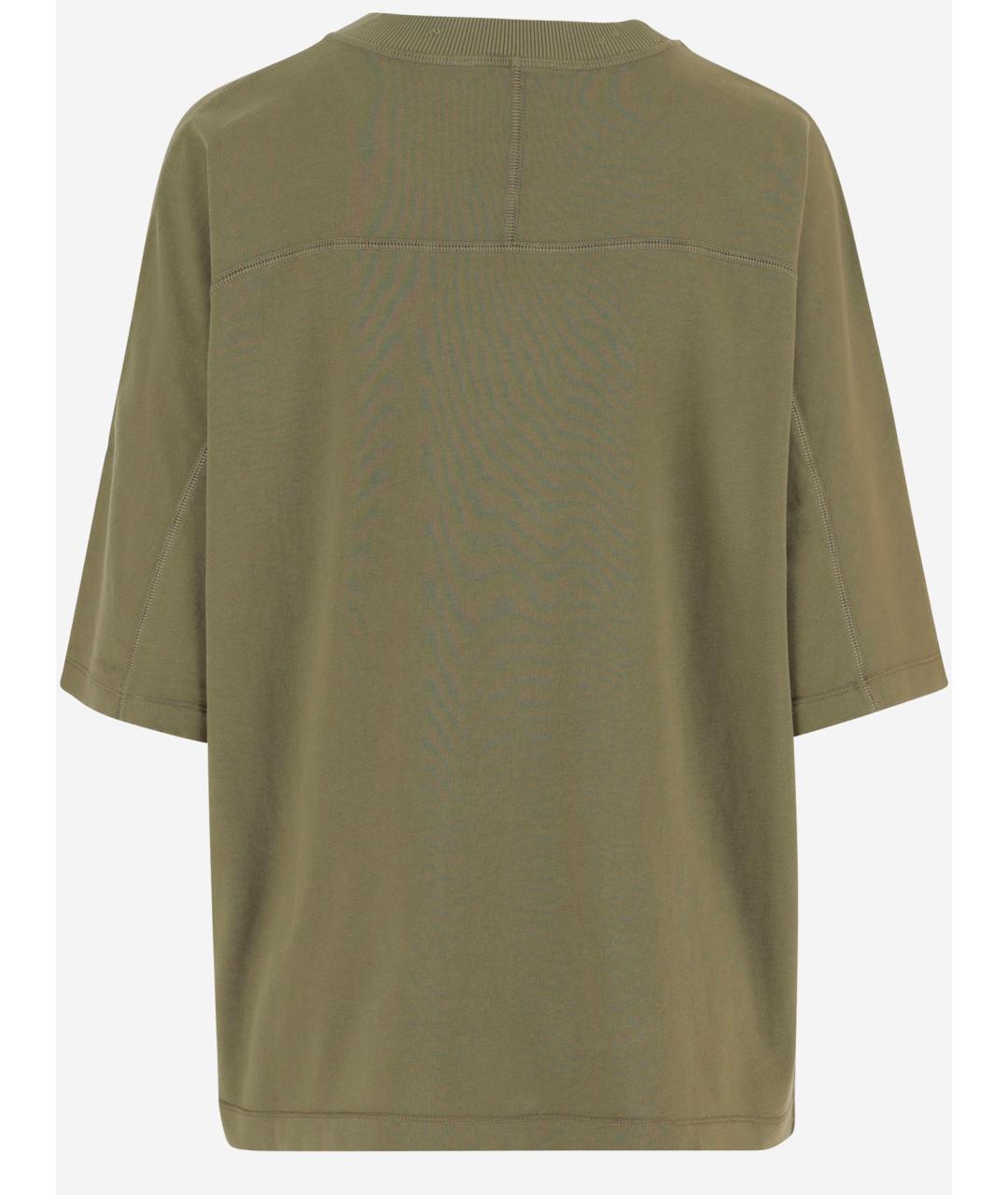 DOLCE&GABBANA Зеленая хлопковая футболка, фото 2