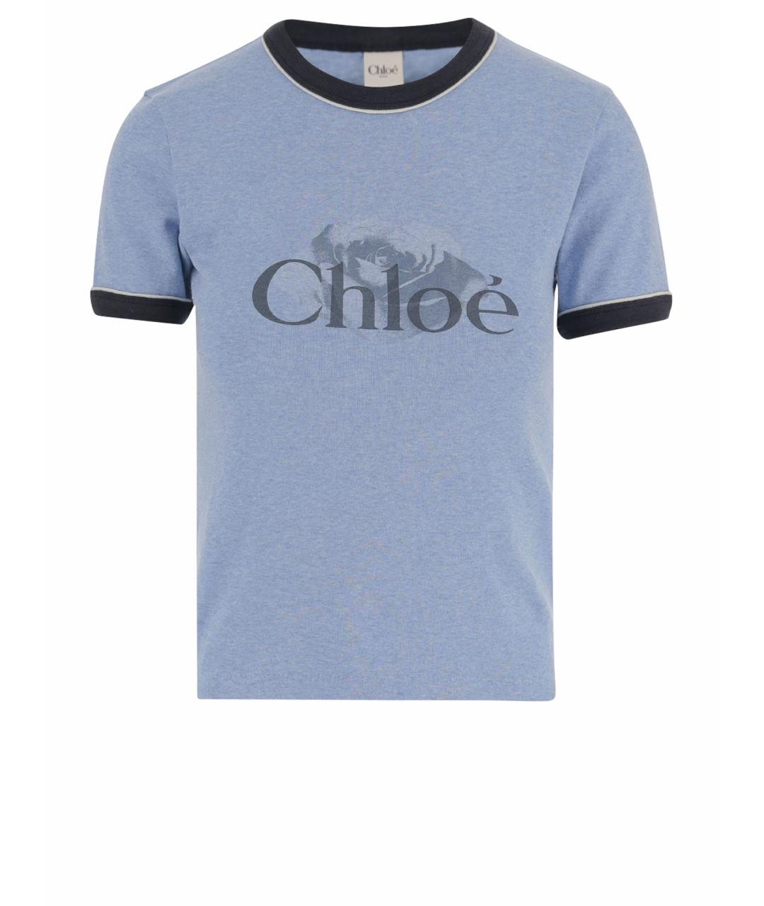 CHLOE Голубая футболка, фото 1