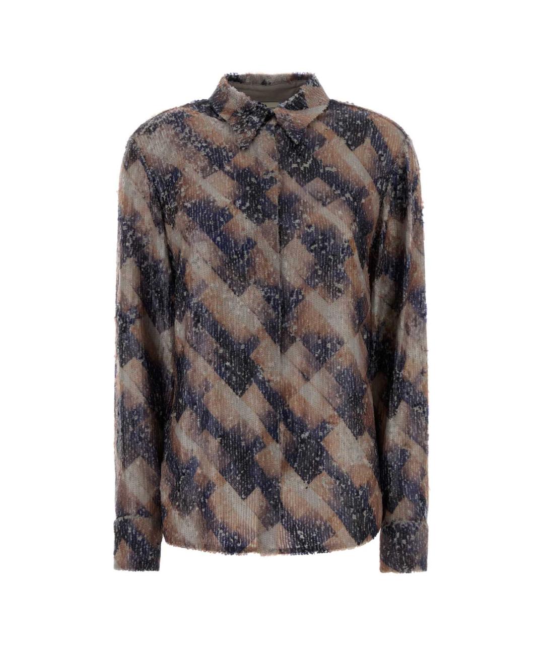 DRIES VAN NOTEN Мульти вискозная рубашка, фото 1
