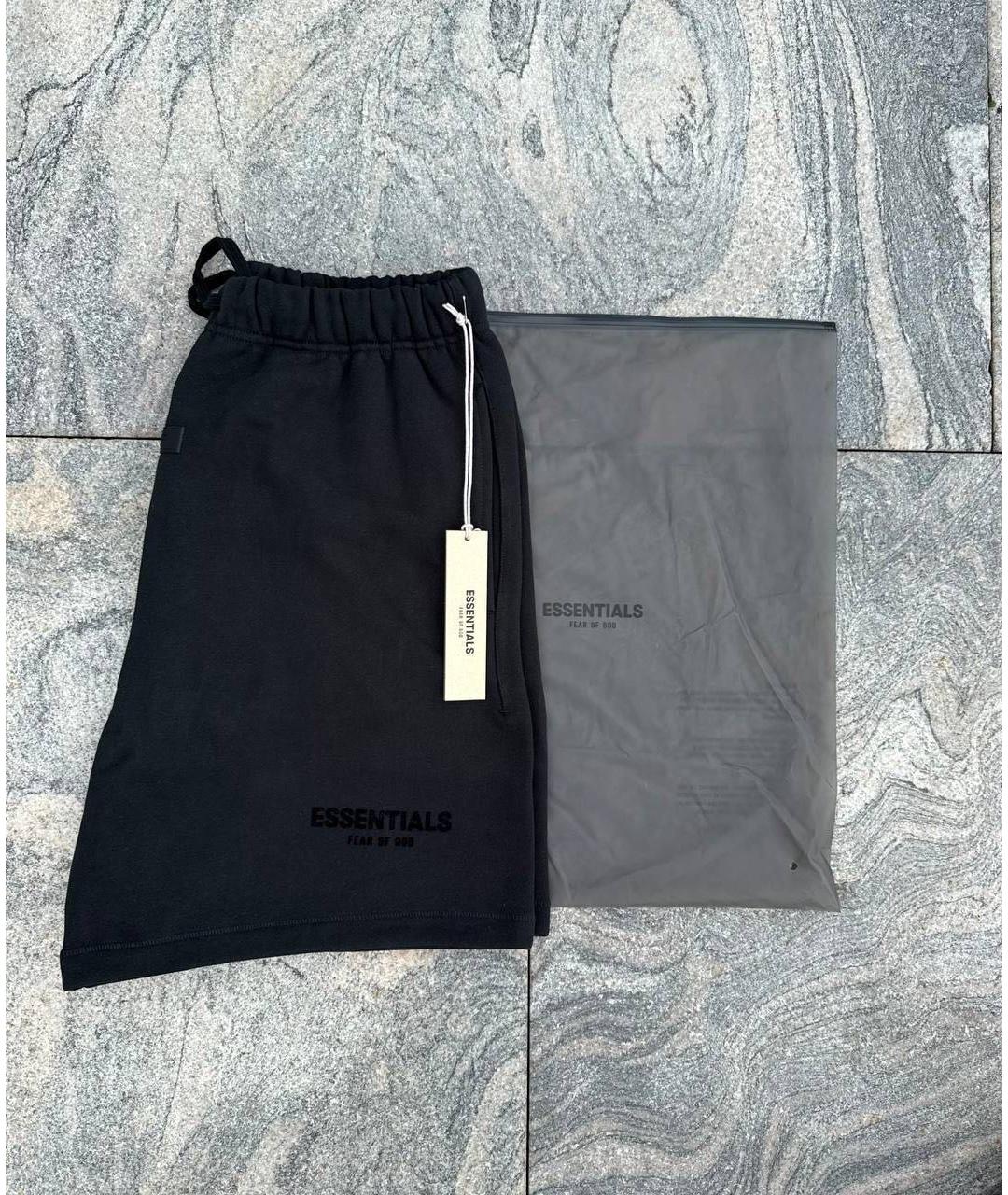 FEAR OF GOD ESSENTIALS Черные хлопковые шорты, фото 2