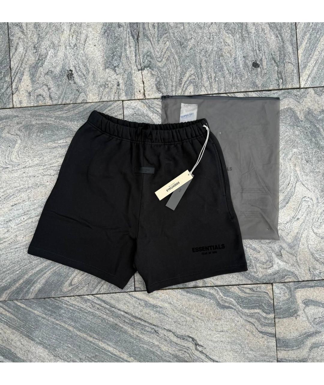 FEAR OF GOD ESSENTIALS Черные хлопковые шорты, фото 4
