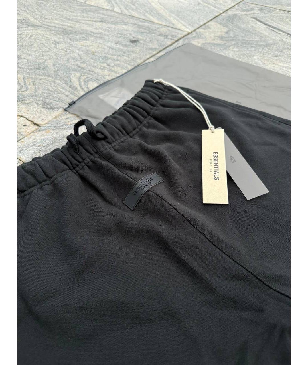 FEAR OF GOD ESSENTIALS Черные хлопковые шорты, фото 3