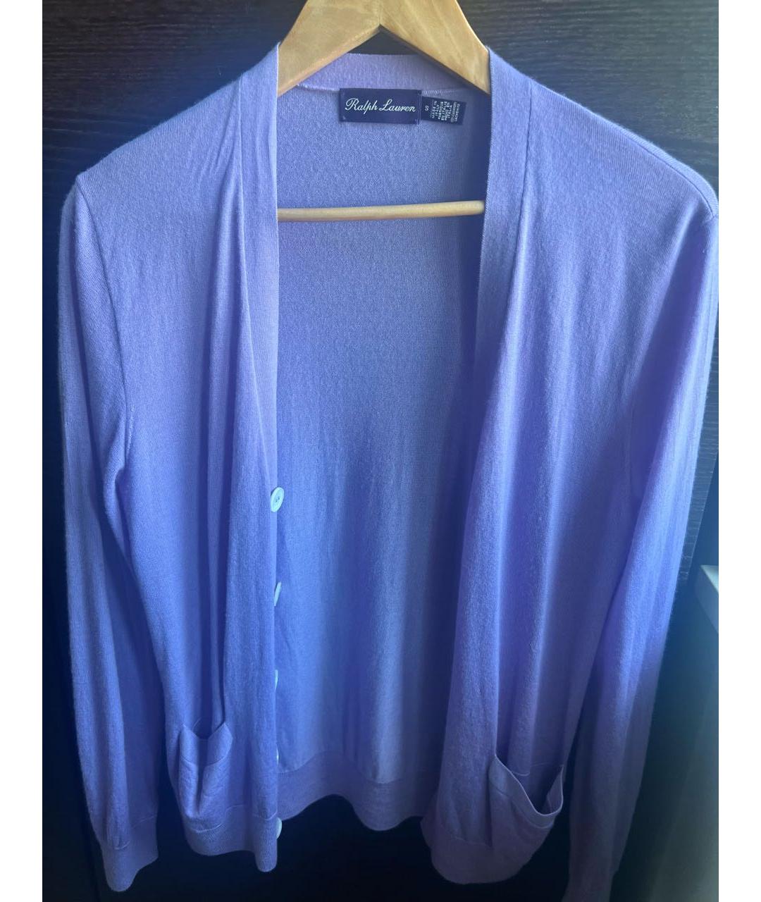 RALPH LAUREN PURPLE LABEL Фиолетовый кашемировый джемпер / свитер, фото 4
