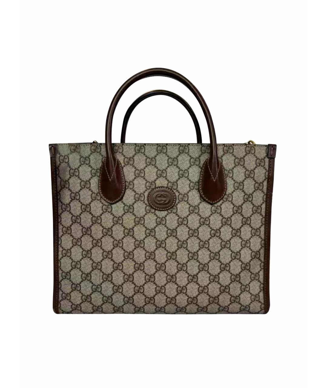 GUCCI Бежевая сумка тоут, фото 1
