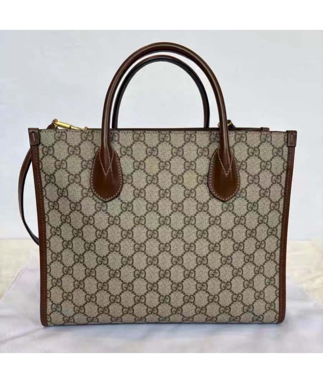 GUCCI Бежевая сумка тоут, фото 2