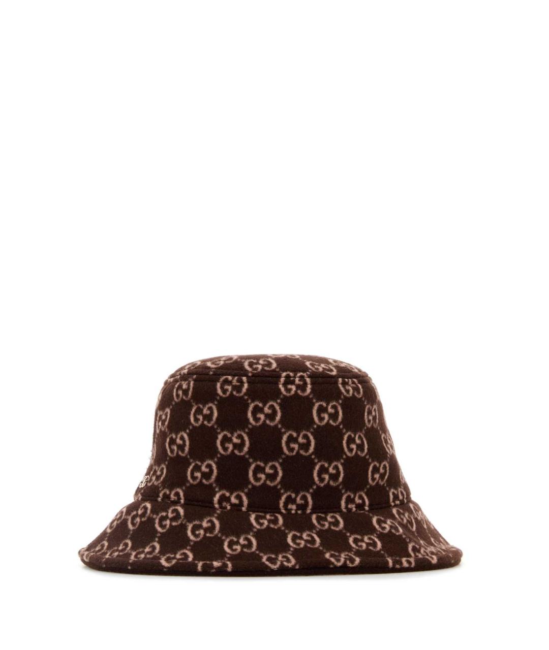 GUCCI Бордовая шерстяная панама, фото 1