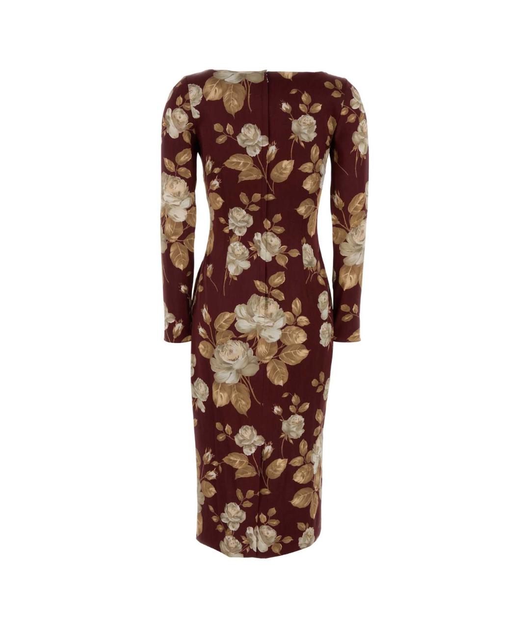 DOLCE&GABBANA Мульти шелковое платье, фото 2