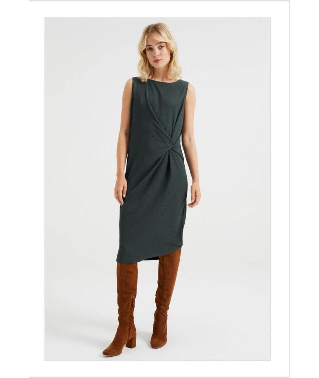 DKNY Зеленые повседневное платье, фото 2