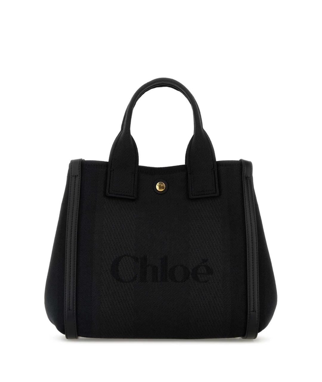 CHLOE Черная синтетическая сумка с короткими ручками, фото 1