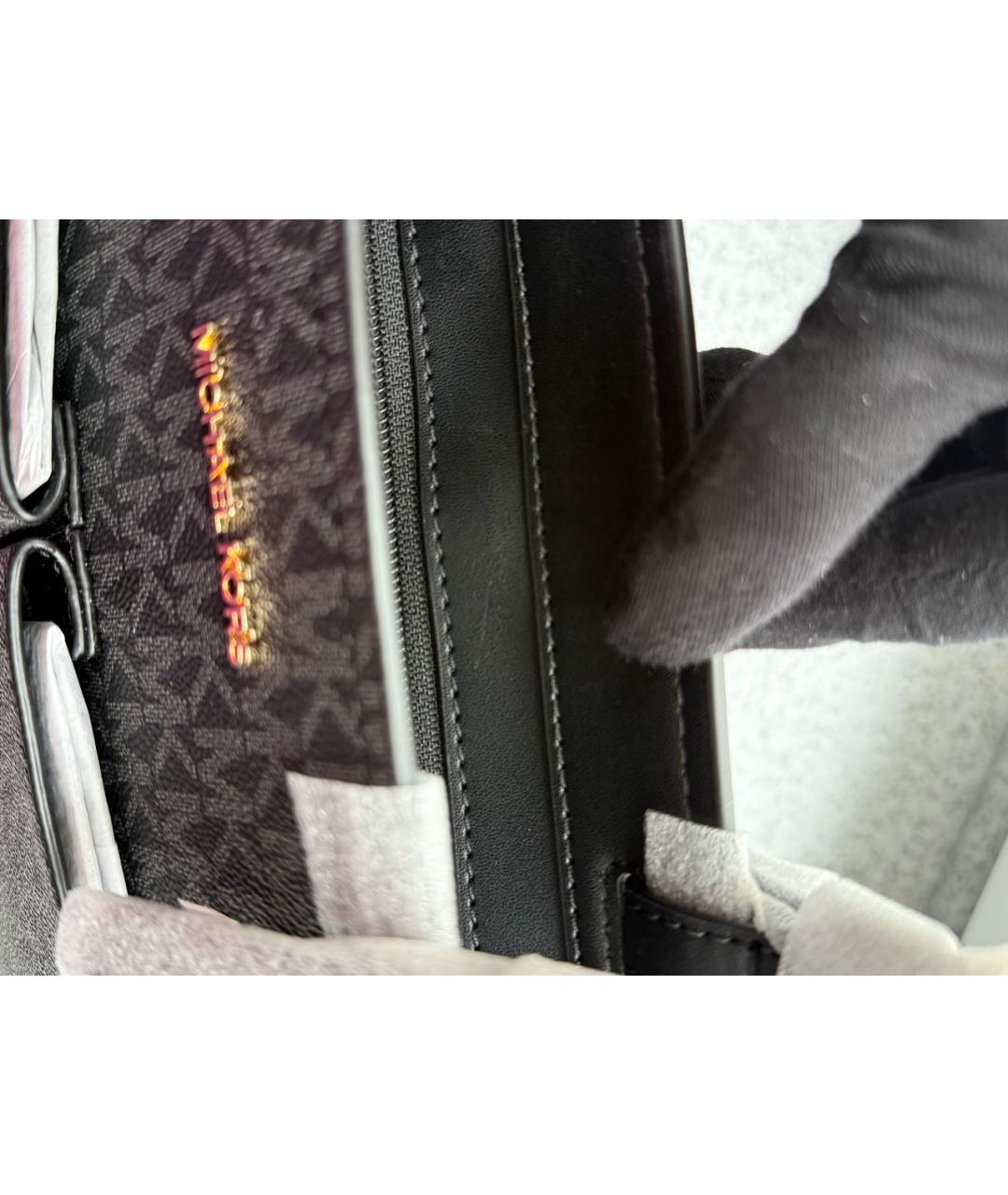 MICHAEL KORS Черная сумка тоут, фото 6