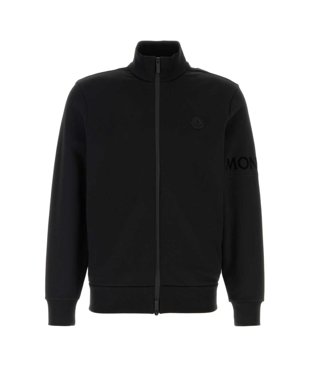 MONCLER Черный хлопковый кардиган, фото 1