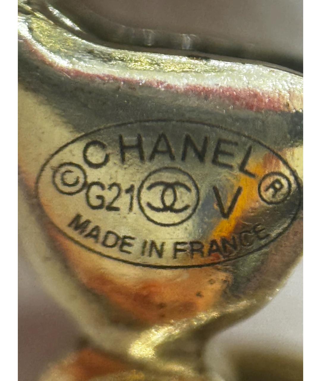 CHANEL Золотой латунный браслет, фото 5