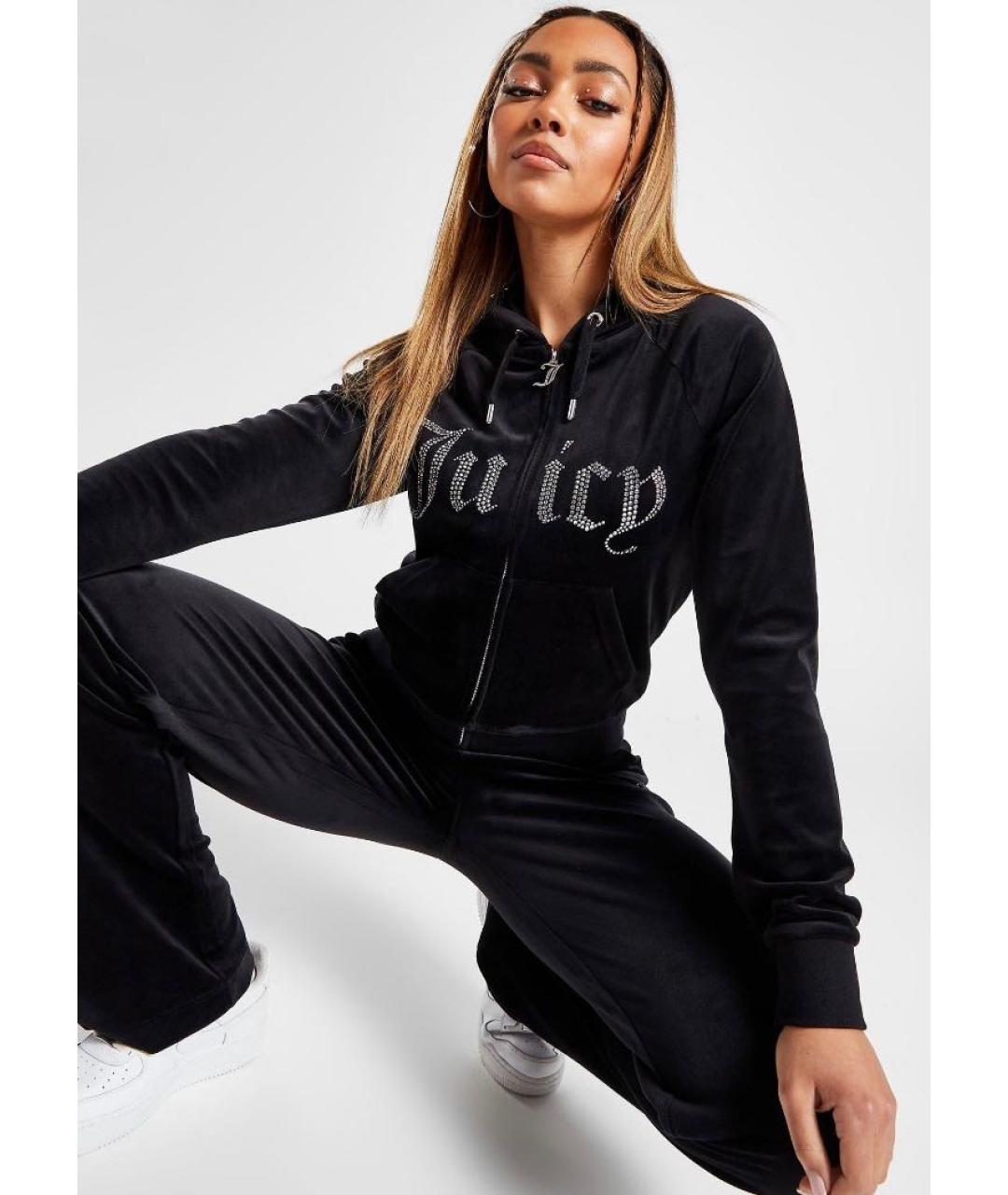 JUICY COUTURE Черный велюровый спортивные костюмы, фото 7