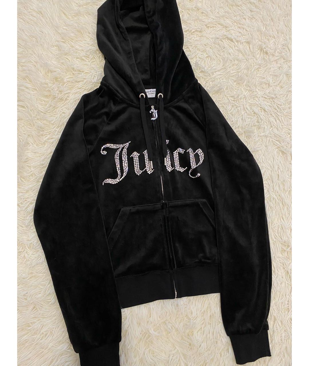 JUICY COUTURE Черный велюровый спортивные костюмы, фото 2