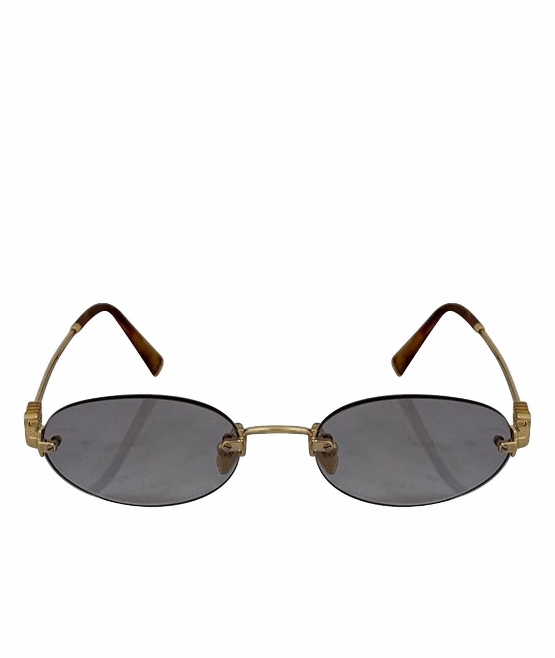 MIU MIU Фиолетовые металлические солнцезащитные очки, фото 1