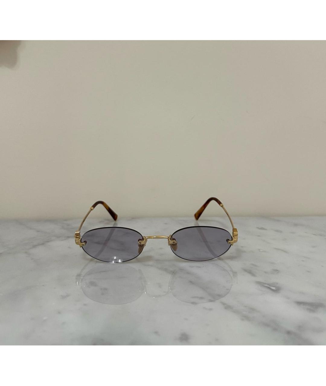 MIU MIU Фиолетовые металлические солнцезащитные очки, фото 7