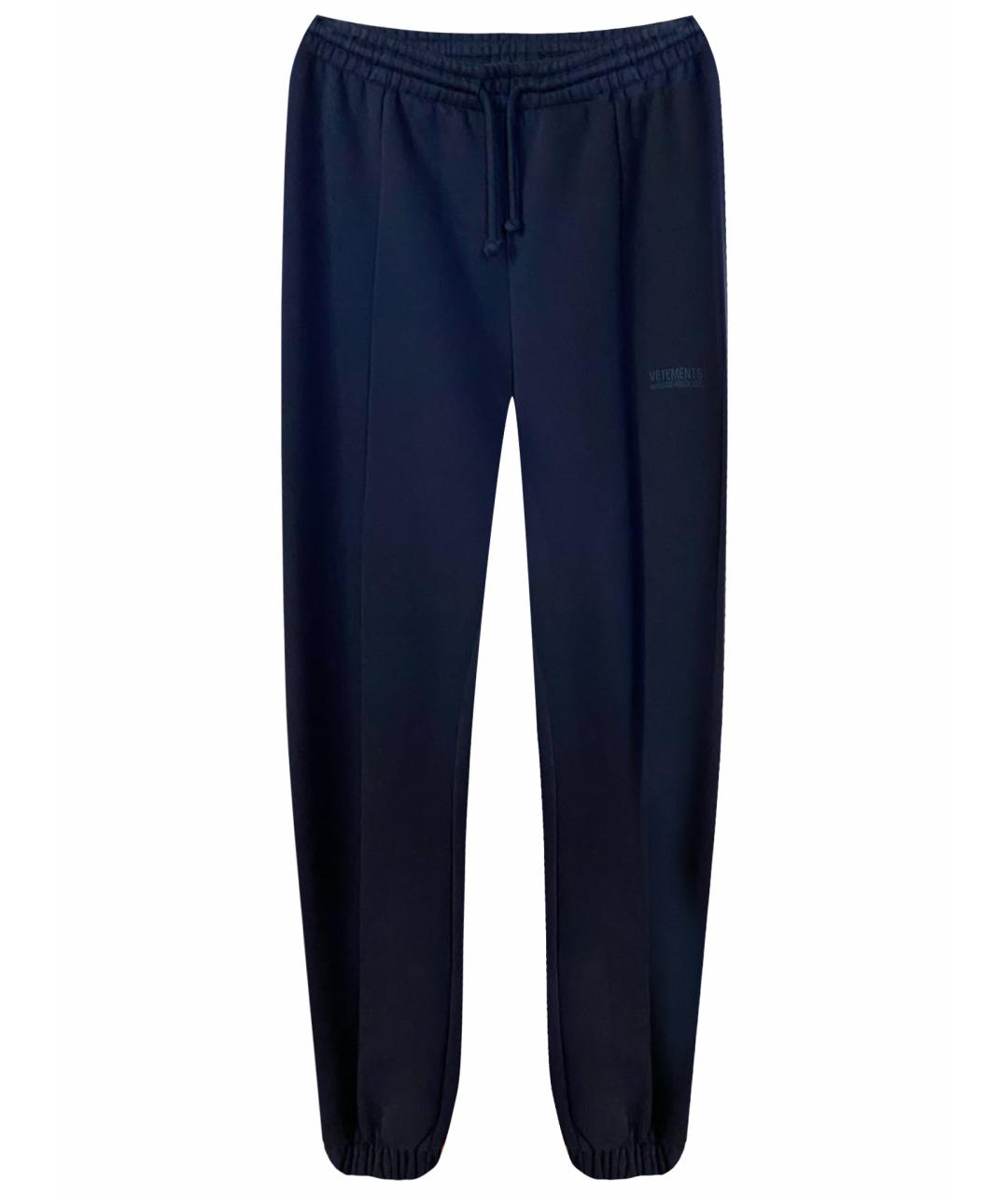 VETEMENTS Черные хлопковые спортивные брюки и шорты, фото 1