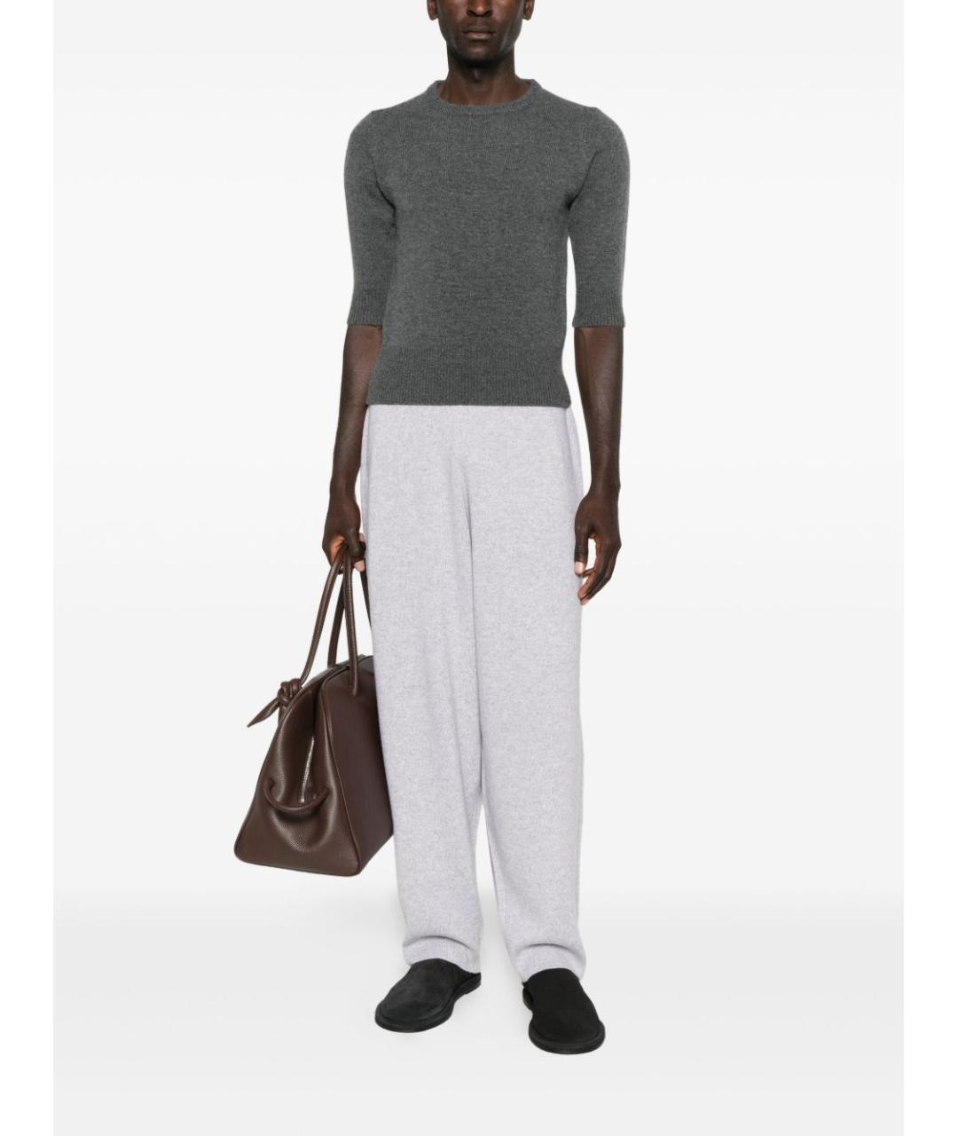 EXTREME CASHMERE Серый кашемировый джемпер / свитер, фото 4