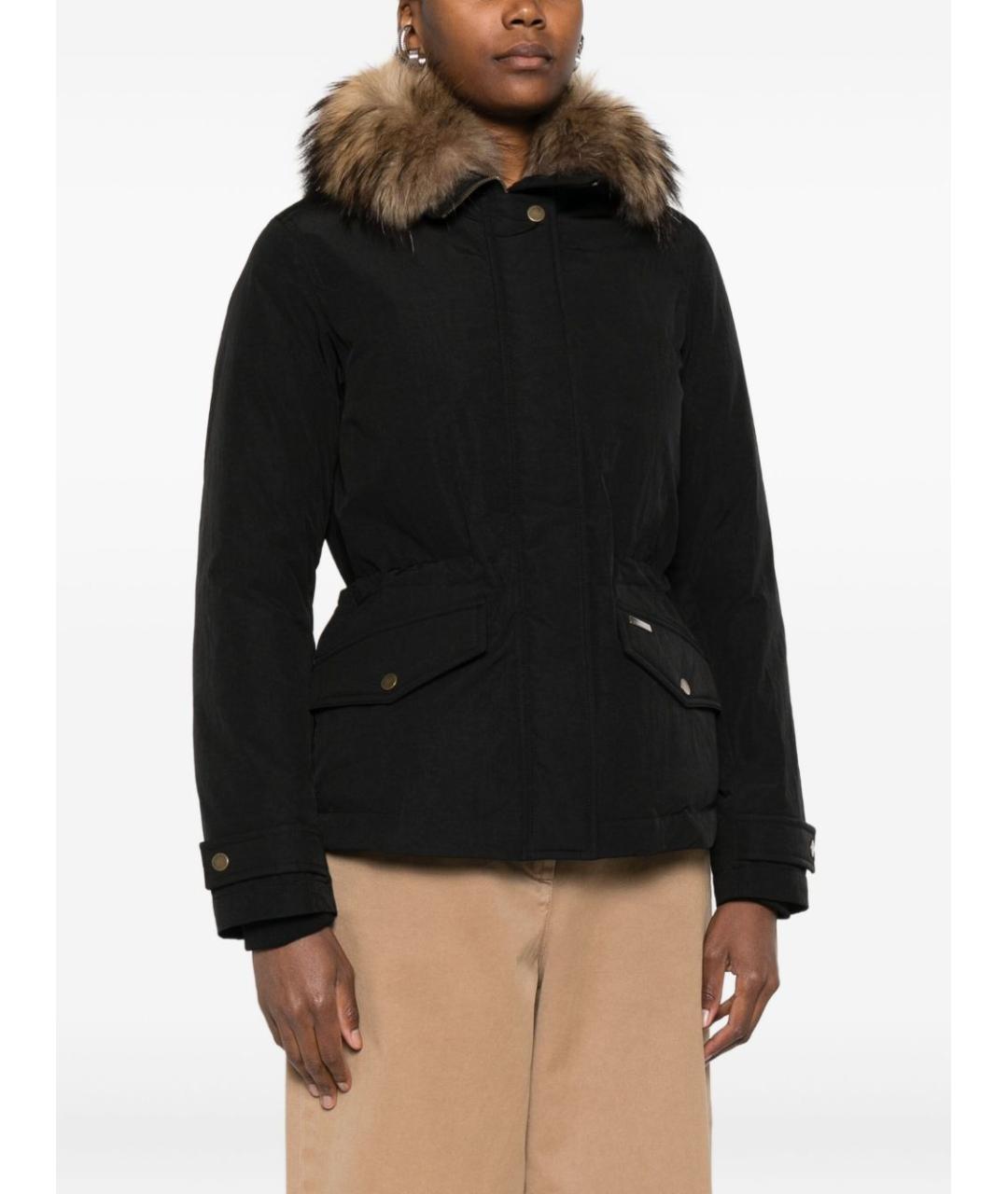 WOOLRICH Черная полиэстеровая куртка, фото 4