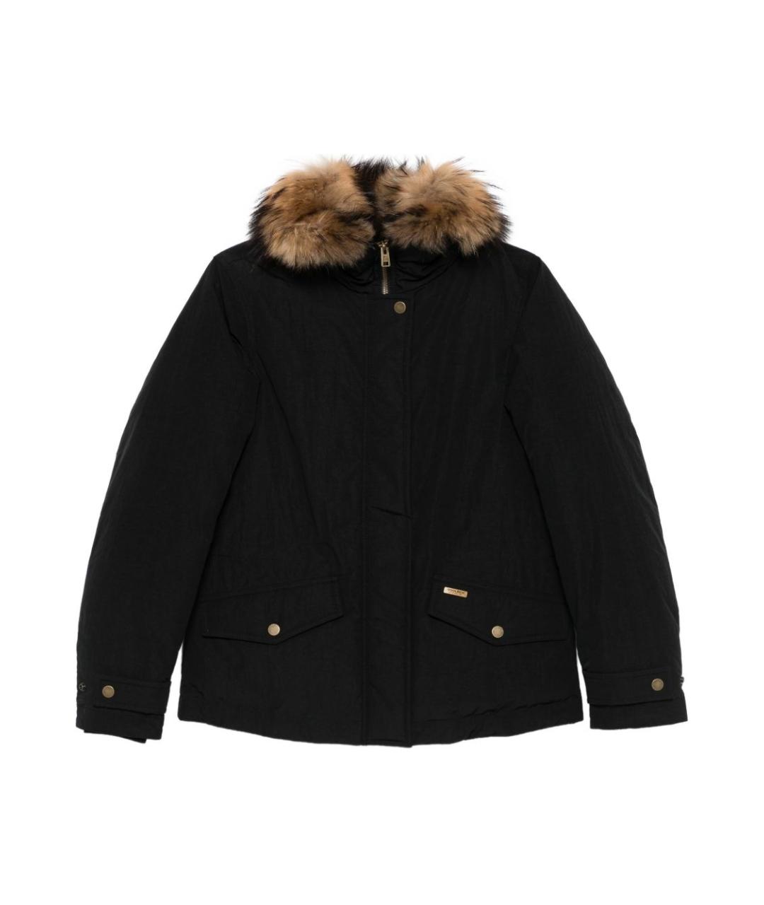 WOOLRICH Черная полиэстеровая куртка, фото 1