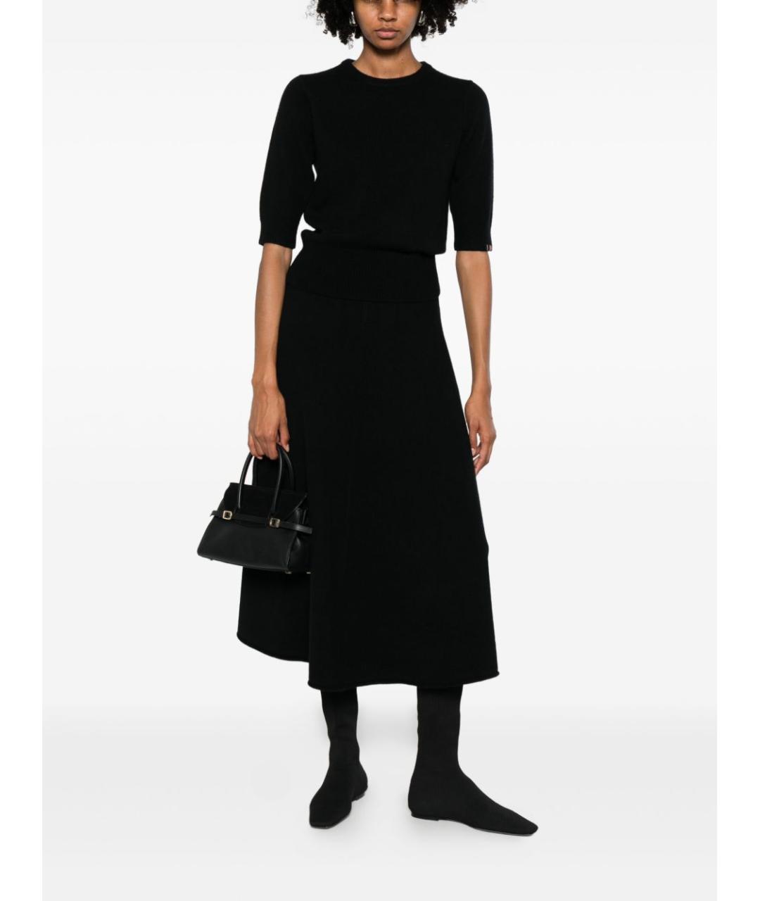 EXTREME CASHMERE Черный кашемировый джемпер / свитер, фото 5