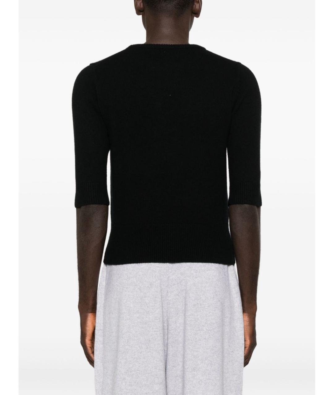 EXTREME CASHMERE Черный кашемировый джемпер / свитер, фото 2