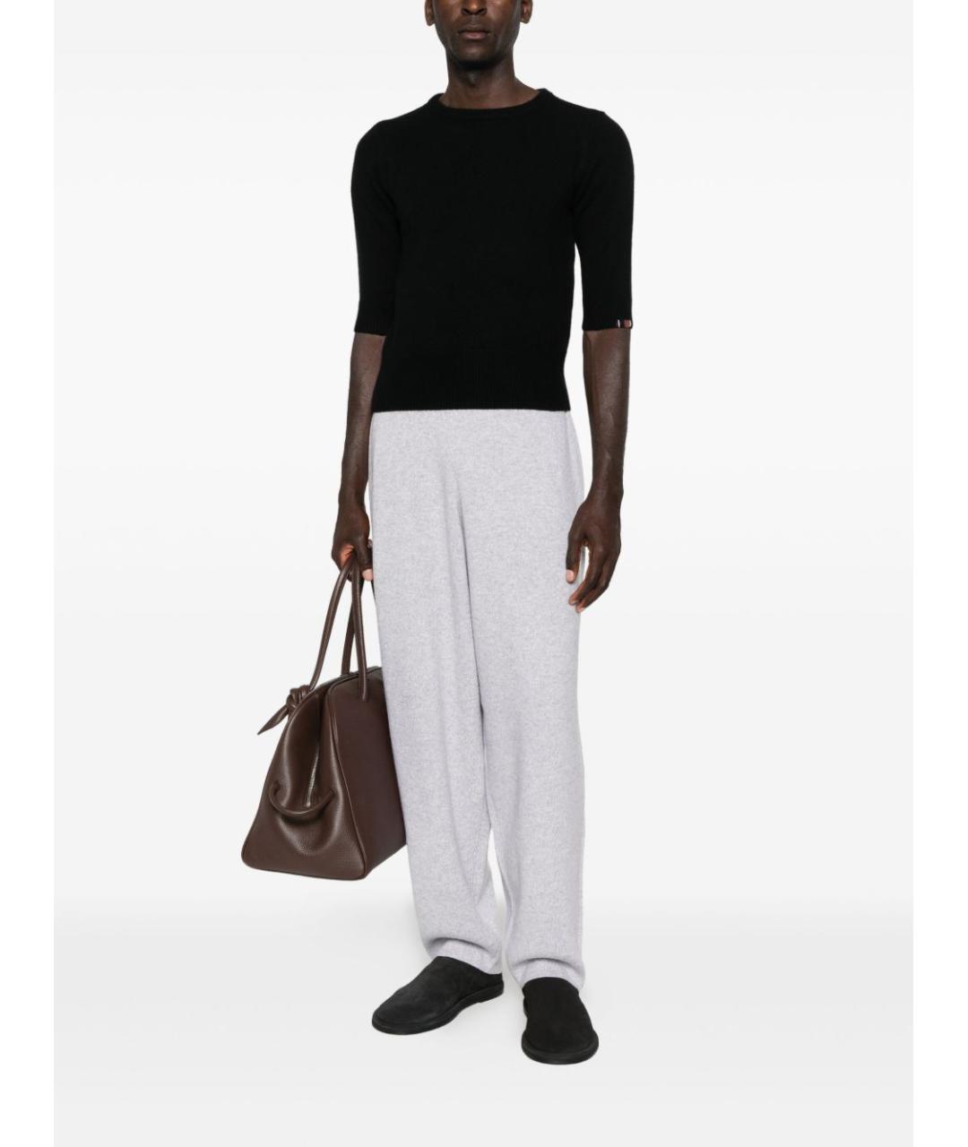 EXTREME CASHMERE Черный кашемировый джемпер / свитер, фото 3