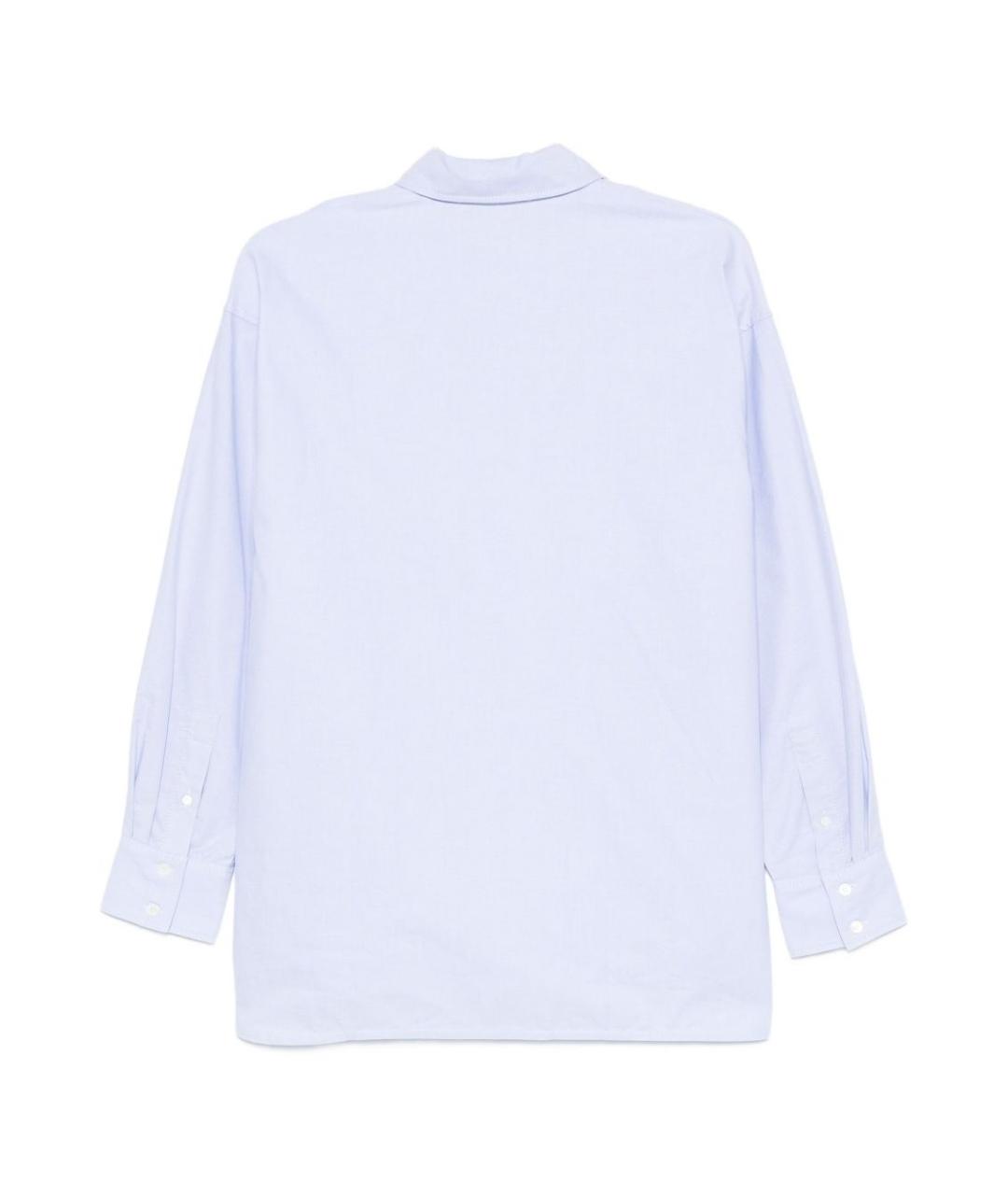MAISON KITSUNE Голубая хлопковая рубашка, фото 2