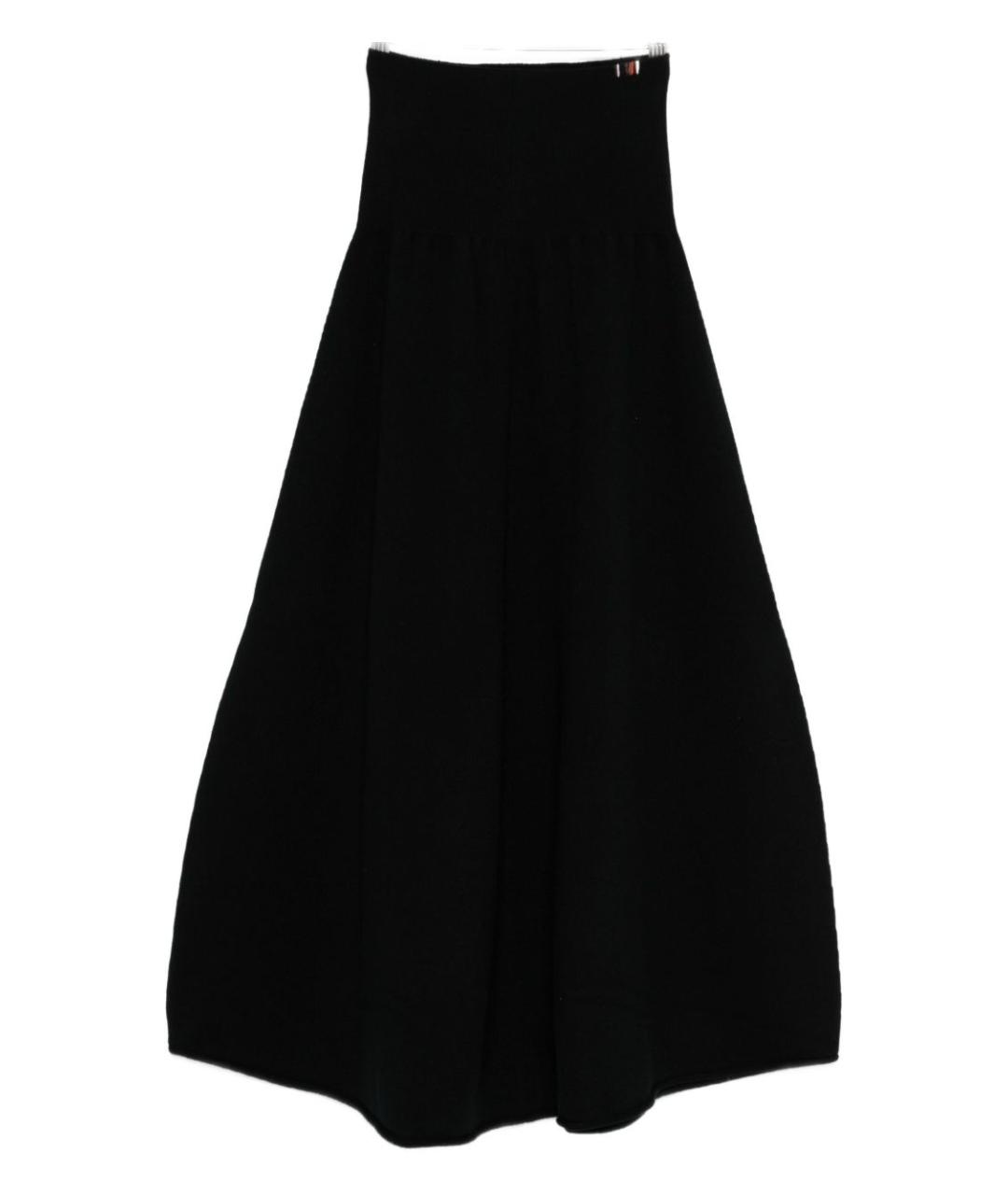 EXTREME CASHMERE Черная кашемировая юбка макси, фото 1