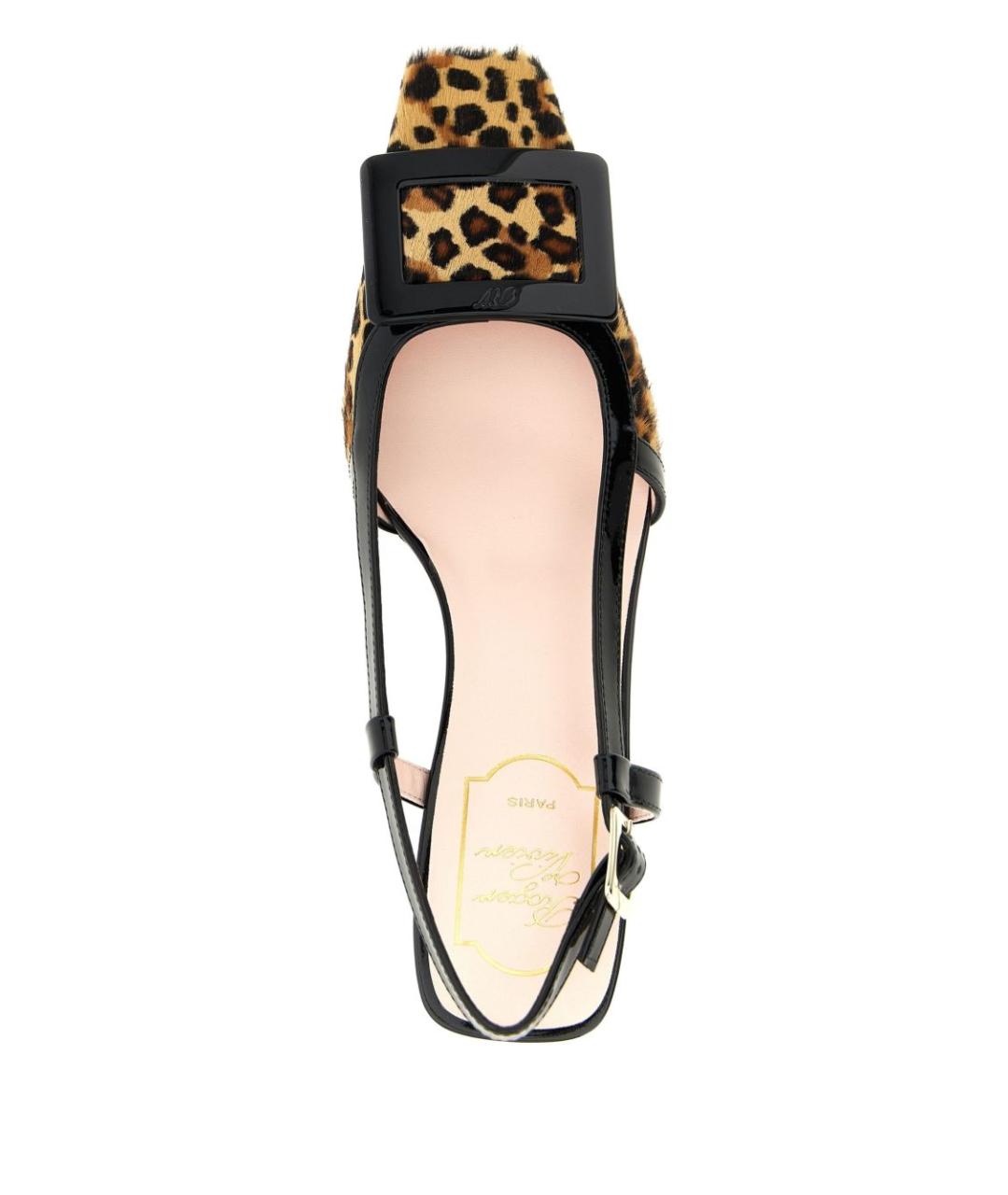 ROGER VIVIER Коричневые кожаные туфли, фото 2