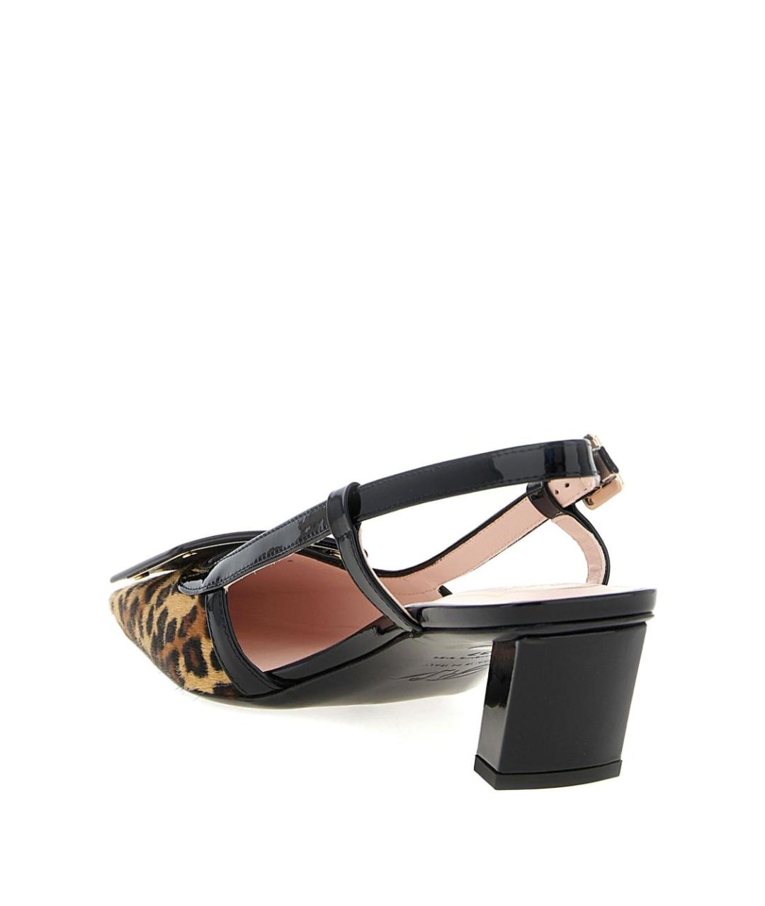 ROGER VIVIER Коричневые кожаные туфли, фото 4
