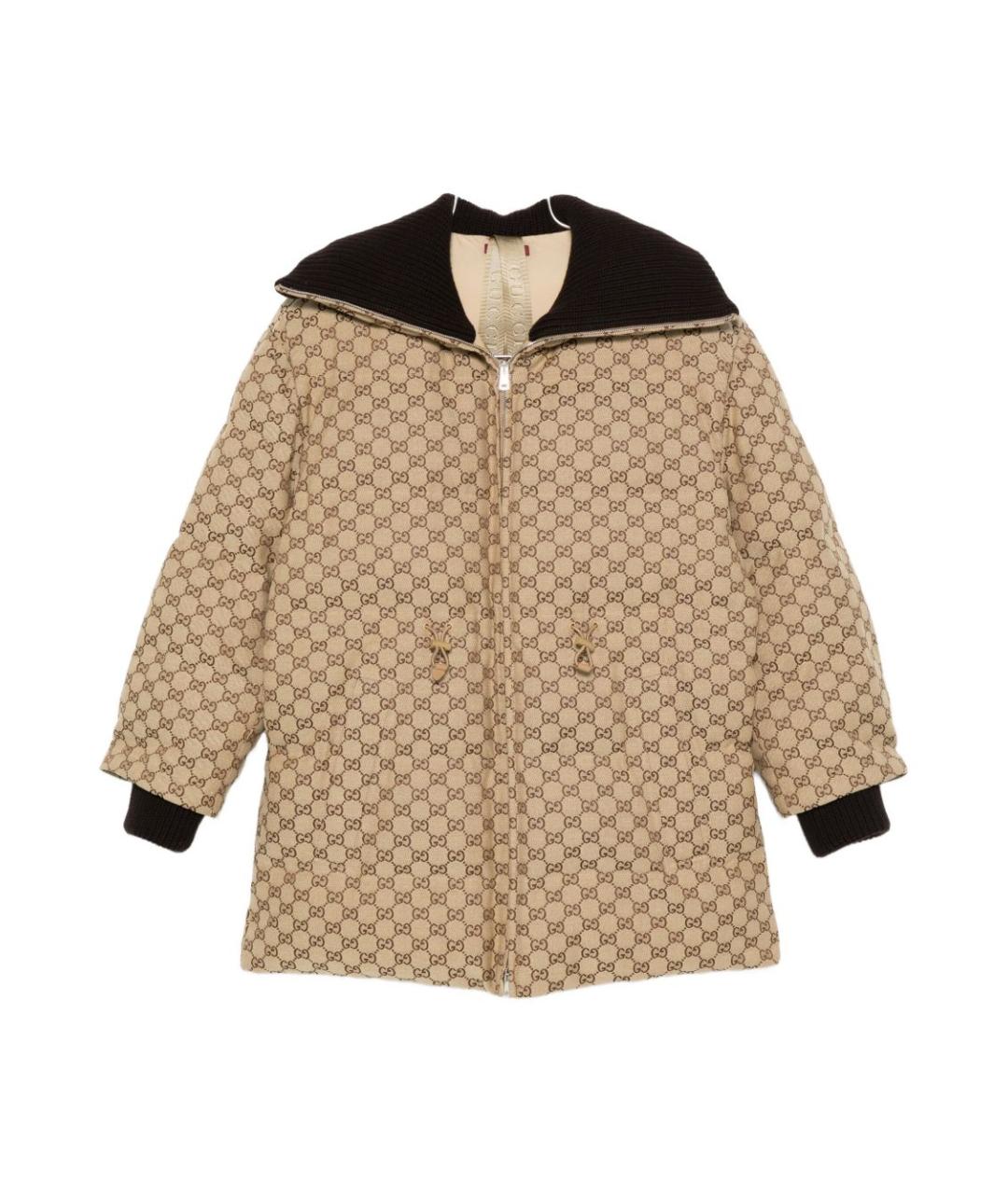 GUCCI Бежевый пуховик, фото 1