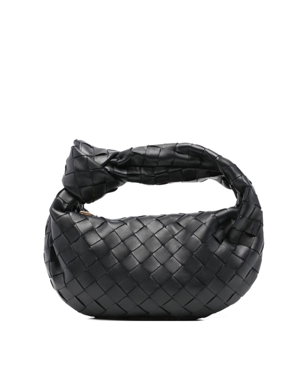 BOTTEGA VENETA Темно-синяя кожаная сумка с короткими ручками, фото 1