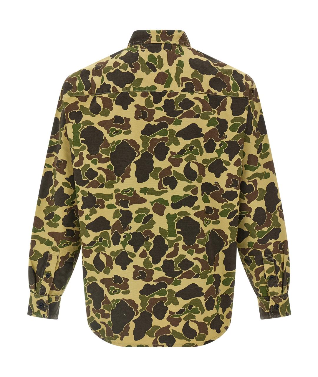 CARHARTT WIP Хаки хлопковая кэжуал рубашка, фото 2