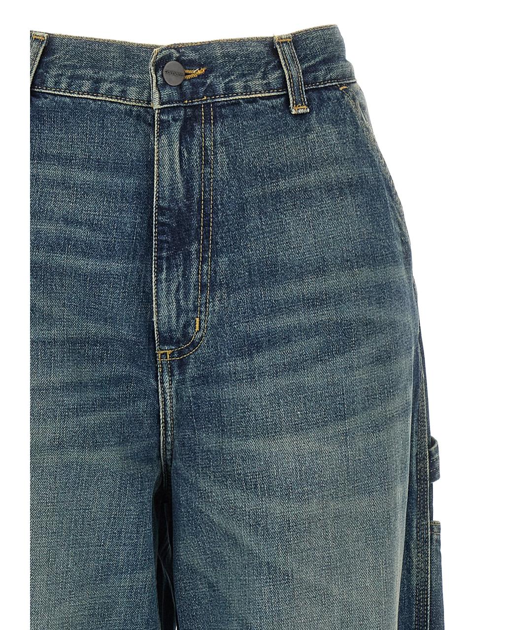 CARHARTT WIP Синие хлопковые прямые джинсы, фото 3