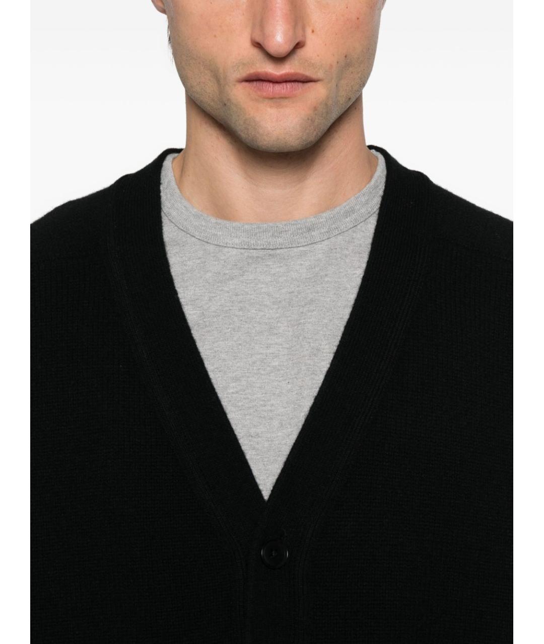 EXTREME CASHMERE Черный кашемировый кардиган, фото 2