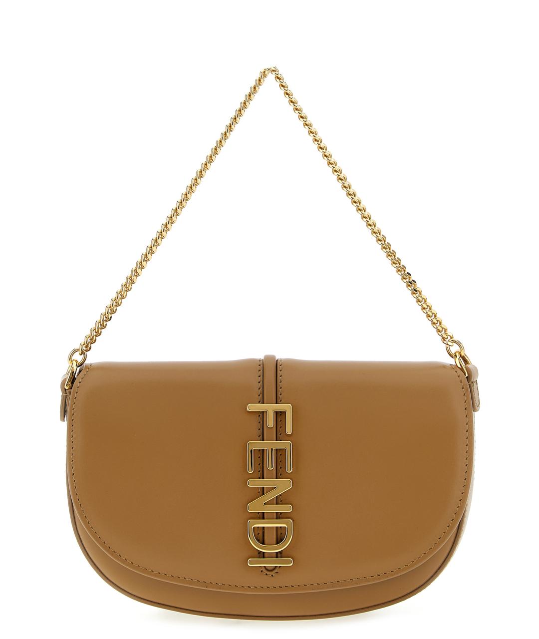 FENDI Бежевый кожаный кошелек, фото 1