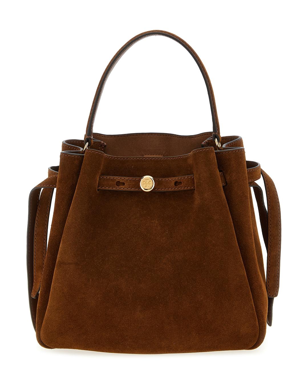 TORY BURCH Коричневая кожаная сумка тоут, фото 1