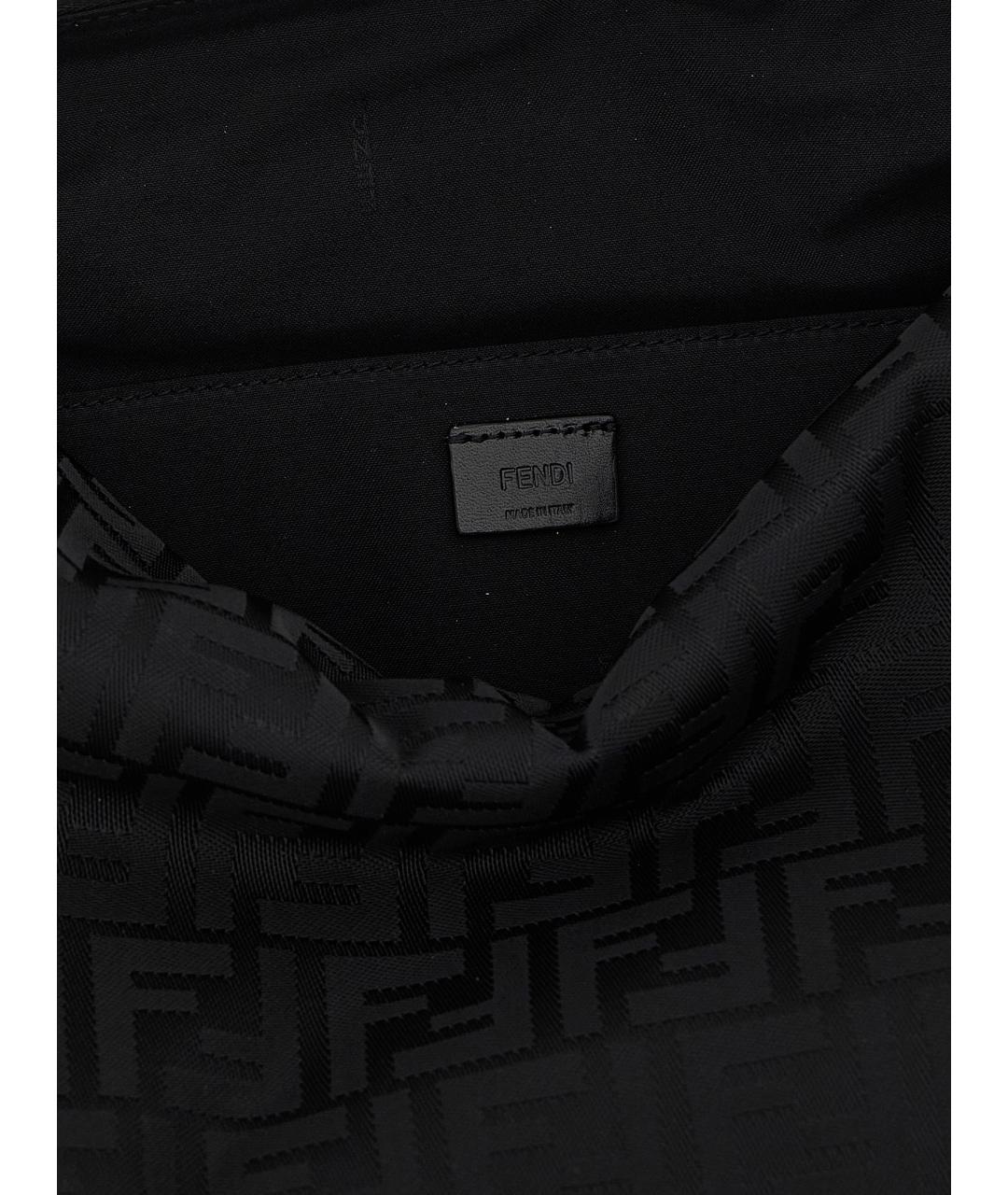 FENDI Черная синтетическая сумка на плечо, фото 4