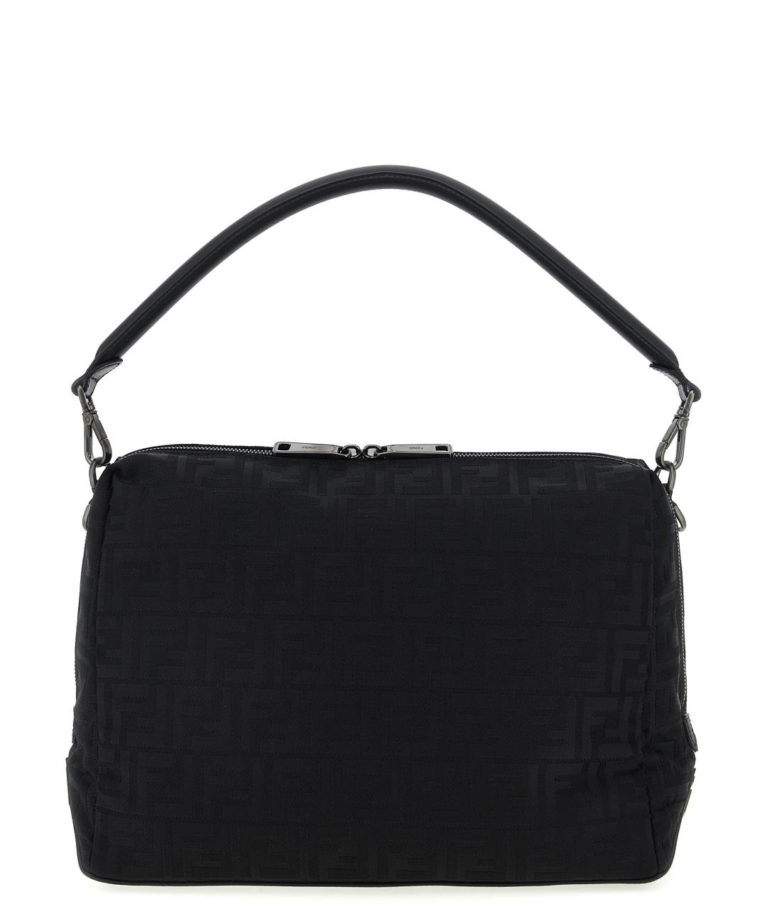 FENDI Черная синтетическая сумка на плечо, фото 1