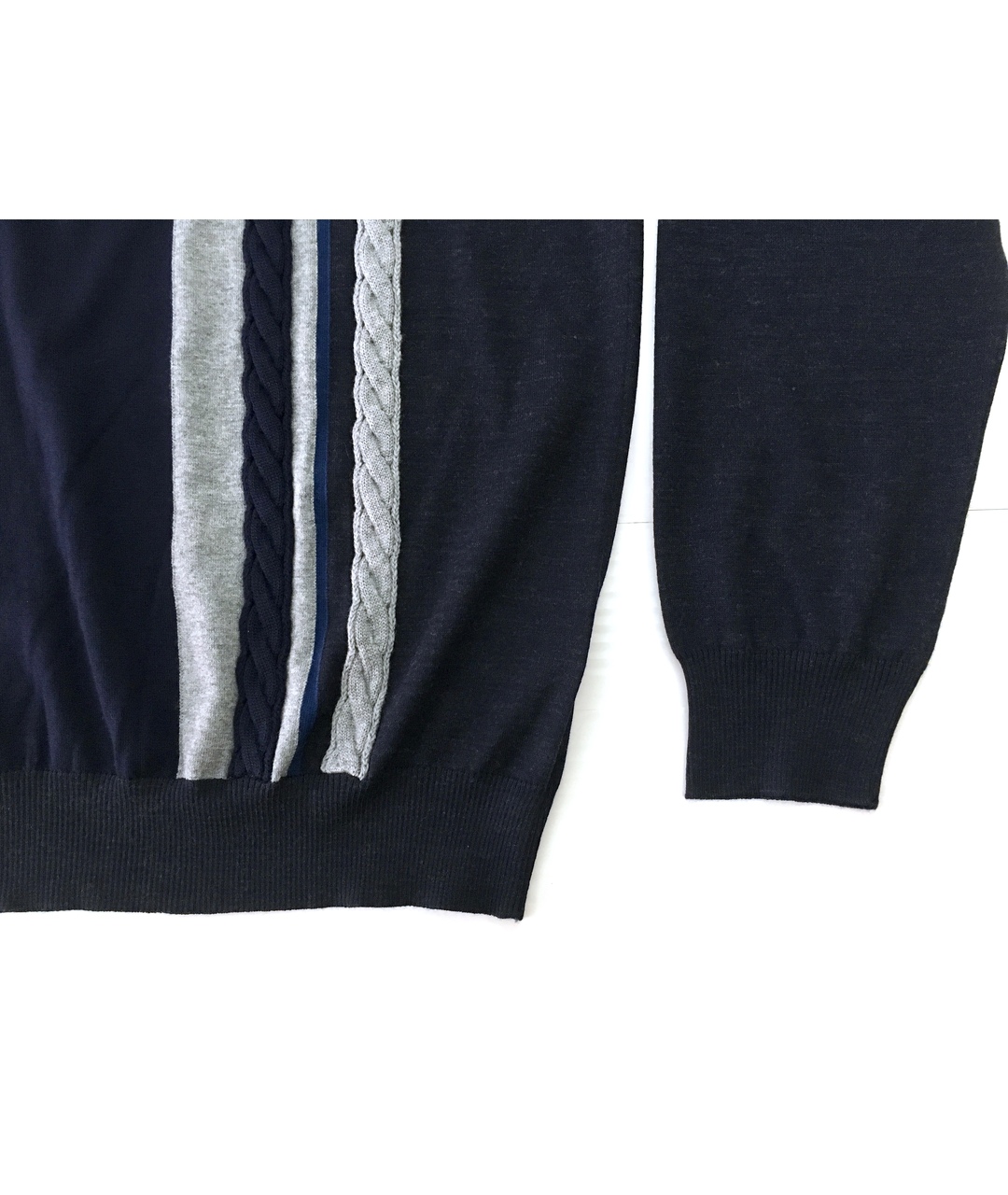BILANCIONI Темно-синий шерстяной джемпер / свитер, фото 5