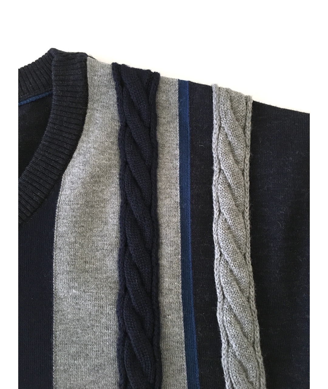 BILANCIONI Темно-синий шерстяной джемпер / свитер, фото 4
