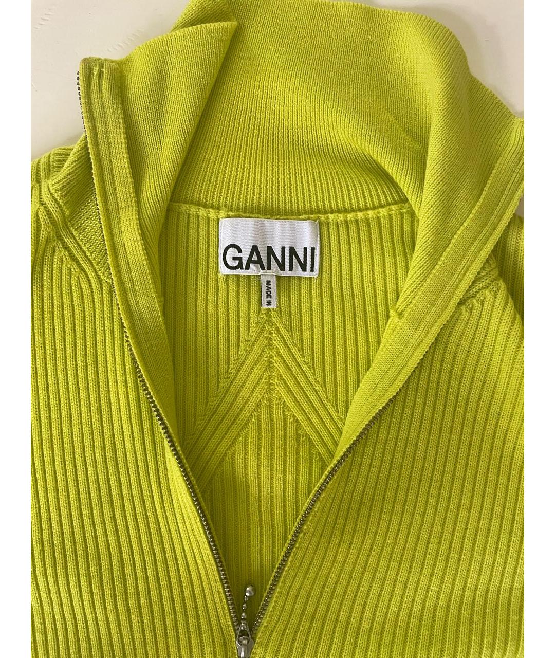 GANNI Салатовая шерстяная водолазка, фото 8