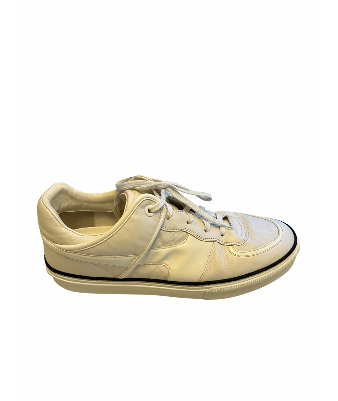 LOUIS VUITTON PRE-OWNED Белые кожаные низкие кроссовки / кеды, фото 1