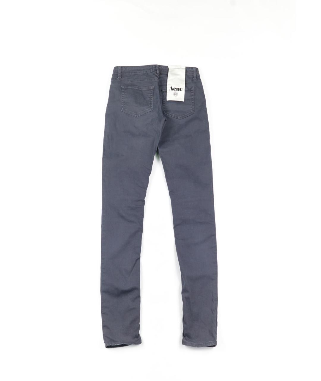 ACNE STUDIOS Серые хлопковые джинсы слим, фото 2