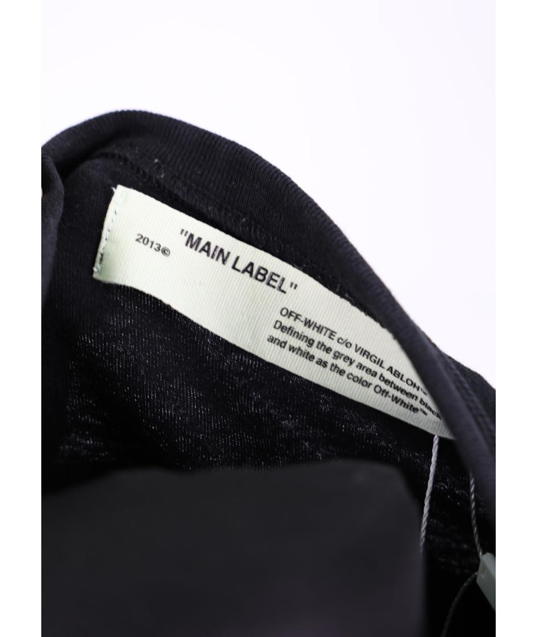 OFF-WHITE Черная хлопковая футболка, фото 5