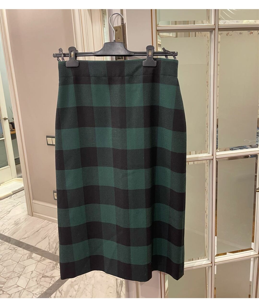 CHRISTIAN DIOR Зеленая юбка миди, фото 5