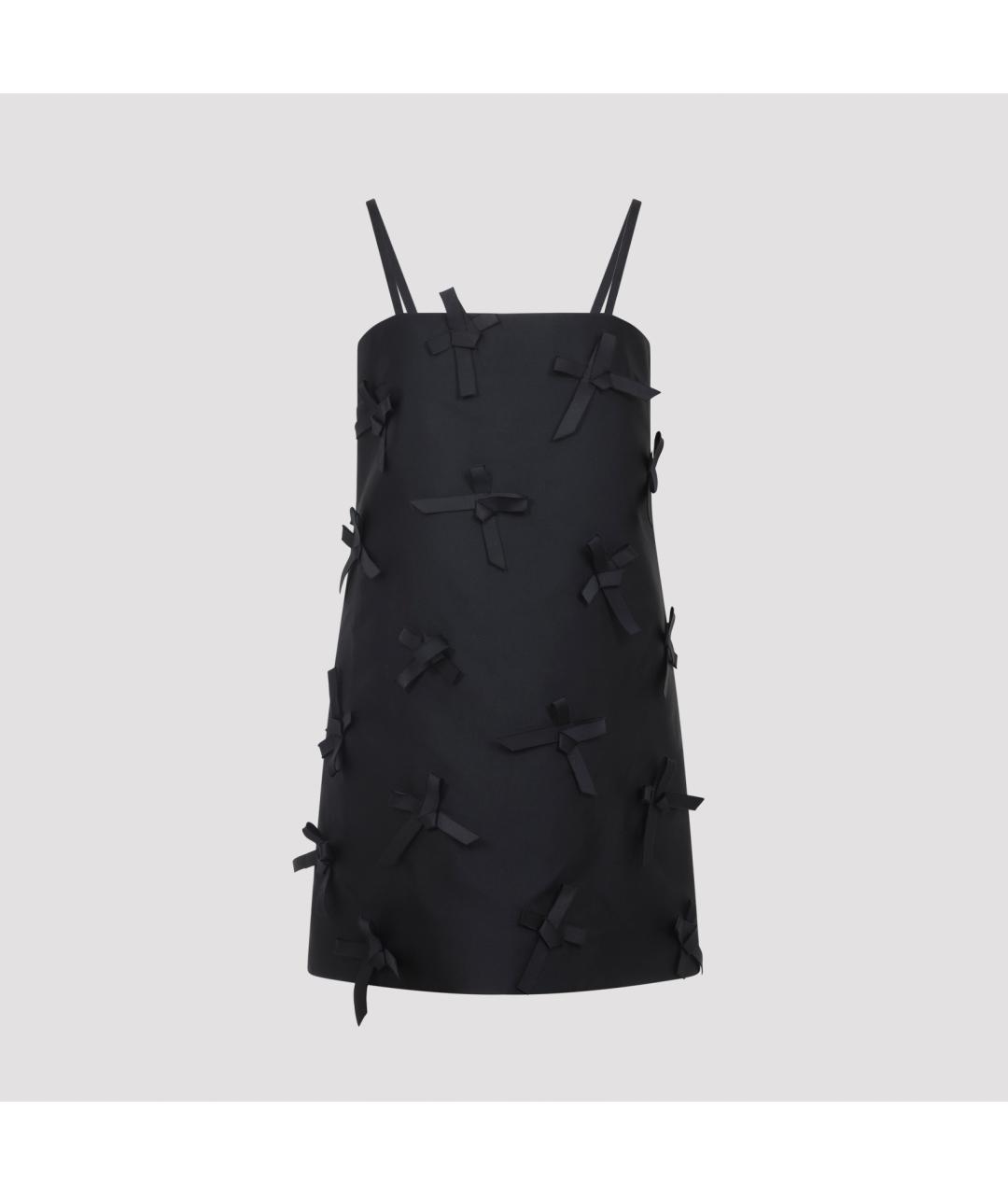 JIL SANDER Черное полиэстеровое коктейльное платье, фото 3