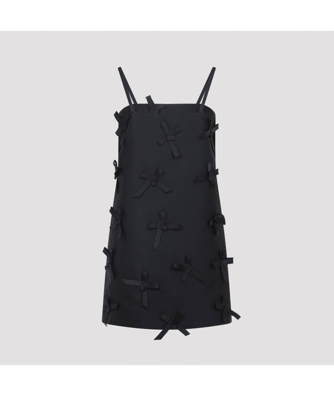 JIL SANDER Черное полиэстеровое коктейльное платье, фото 4