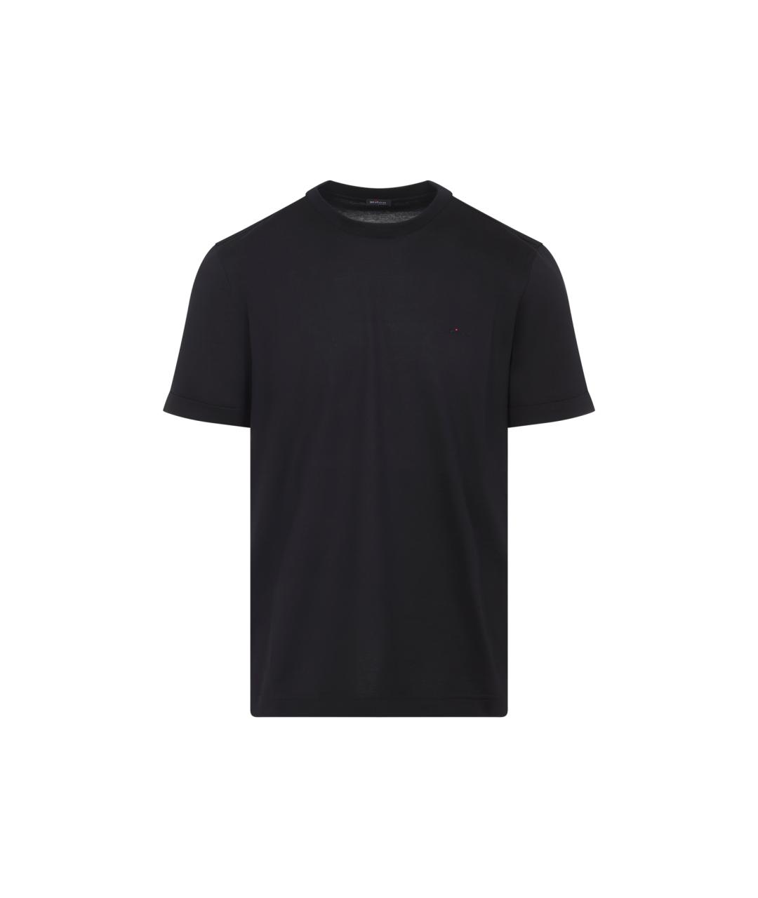 KITON Черная хлопковая футболка, фото 1